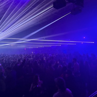 Laser Light Show at Electronic Music Concert