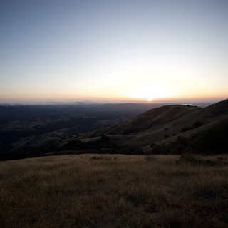 Golden Hills at Sunset from Mount Diablo Summit