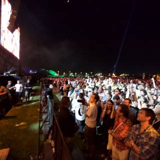 Night-time Crowd at the Cochella Friday Concert