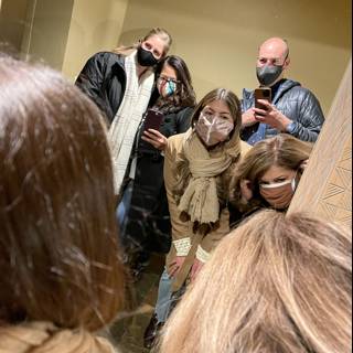 Face Masked Fun in Santa Fe Bathroom
