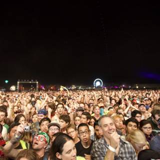 Concertgoers under the Night Sky