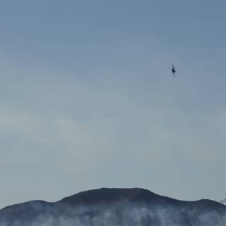 Majestic Flight over Smoky Peak