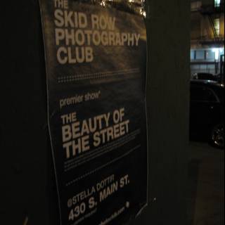 Skid Row Photography Club Poster