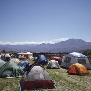 Tents at the Foot of the Mountains