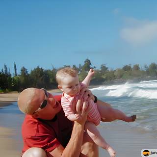 Fatherly Love on the Beach