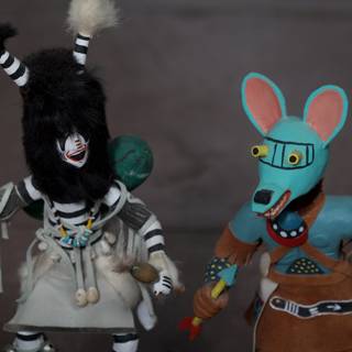 Kachina and Mouse Toy Figures