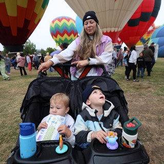 Family Wonder at Hot Air Balloon Festival