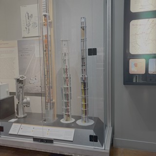 Museum Display of Core Sample Models