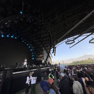 An Electric Evening at Coachella 2024 – Stage Lights and Sunset