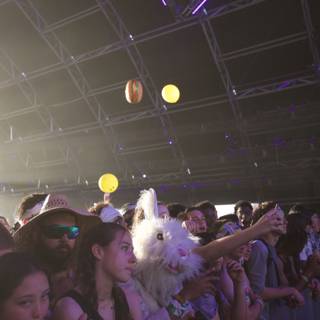Balloons in the Urban Nightlife Crowd