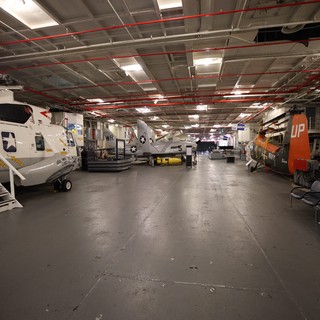Historic Aircraft Collection in USS Hornet Museum Hangar