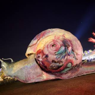 Illuminated Snail Sculpture