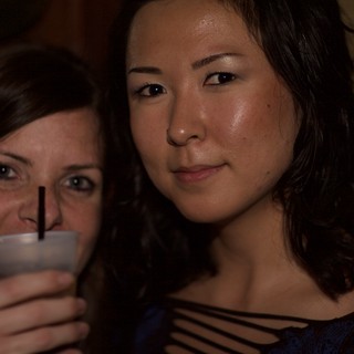Two Women Enjoying a Night Out Together