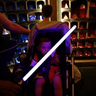 The Baby Jedi at Disneyland