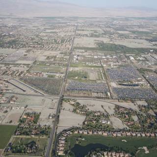 Aerial Cityscape of Indio
