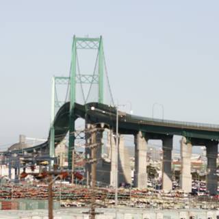 Urban Bridge Crossing Over Waterfront