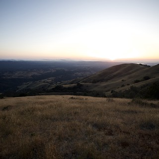 Golden Hour Descends Over Mount Diablo's Rolling Hills