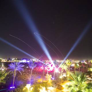 Nighttime Concert with Dazzling Lights