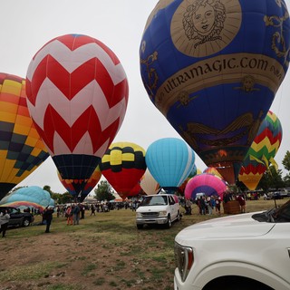 Colorful Hot Air Balloons Launch at Sonoma County Classic