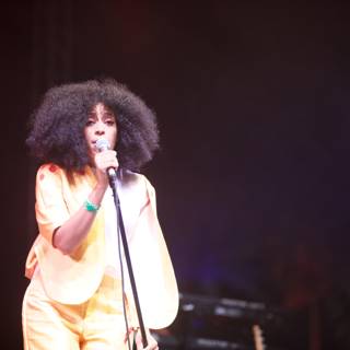 Solange Belts Out a Soulful Tune on Stage