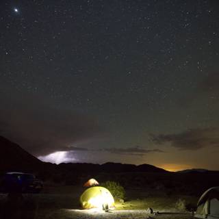 Electrifying Camping Trip in the Desert