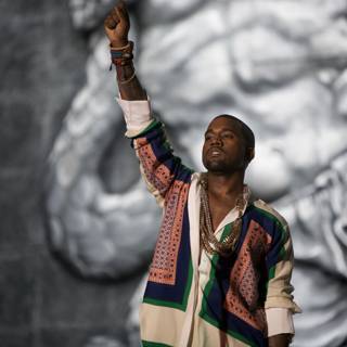 Triumphant Kanye at 2012 Grammy Awards