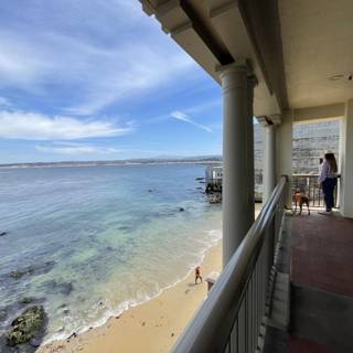 Serene Ocean View from Balcony in Monterey Bay