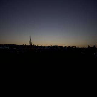 Cathedral Spire in Sunset Silhouette