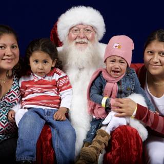 Celebrating Christmas with Santa and Family