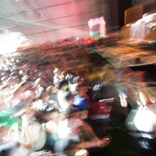Blurry Nightlife Crowd at Coachella