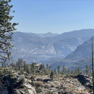 Majestic vista from atop Yosemite's mountain range