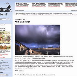 Nature and Text Collide on Old Man River Website