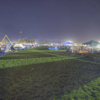 Nighttime Camping at Coachella