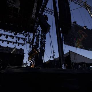 Man on Stage at Coachella Music Festival