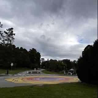 Colorful road in Golden Gate Park