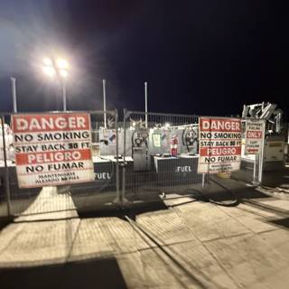 Urban Fueling Point After Dark