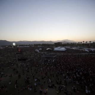 Music lovers embrace the sunset at Coachella