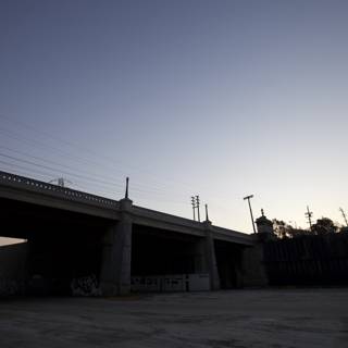 Sunset on the Freeway Underpass