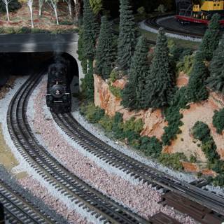 Toy Trains and a Tunnel of Trees
