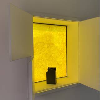 Yellow Window with a Mystery Object