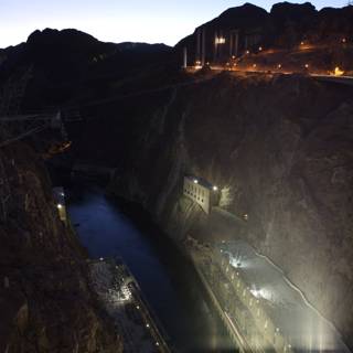 Nighttime Spectacle at the Hoover Dam