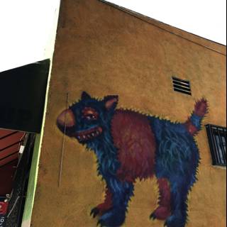 The Majestic Mural of Man's Best Friend