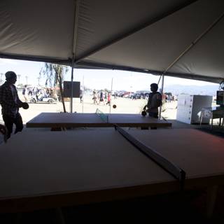Ping Pong in the Desert Tent