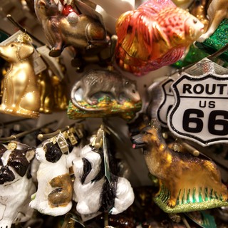 Route 66 Christmas Ornament Collection Display