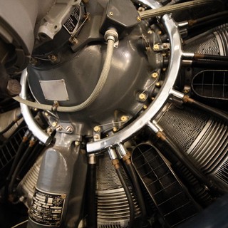 Radial Aircraft Engine - USS Hornet Museum Display