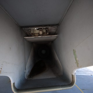 Inside the Engine Intake of USS Hornet Aircraft Carrier