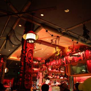 Red-Lit Pub at the Disneyland Hotel