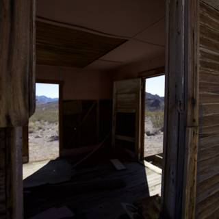 Abandoned House Open to the Desert