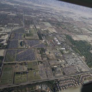 Urban Aerial View: Indio Cityscape