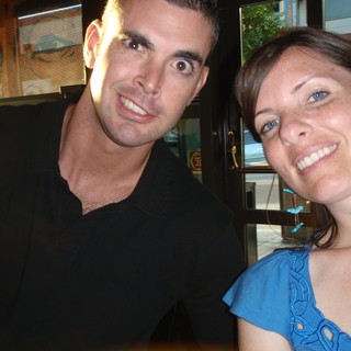 Dan and Penelope Smiling at San Francisco Restaurant